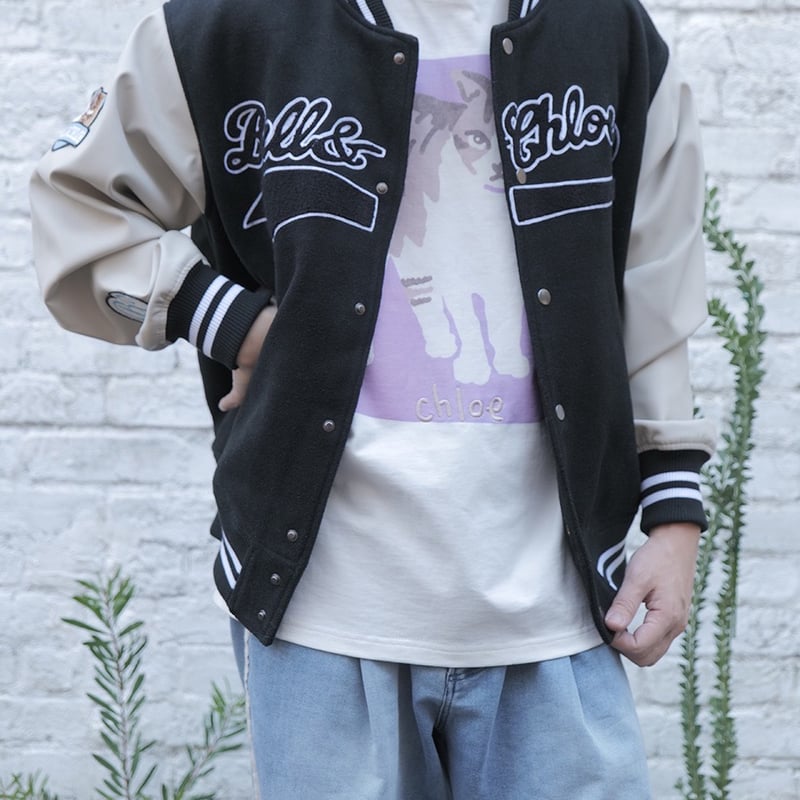 Stadium Jacket 【Black】 | Bell&Chloe STORE