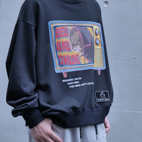 CAT on TV Sweat 【Bell】