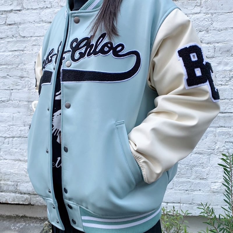 Stadium Jacket - All Leather - | Bell&Chloe STORE