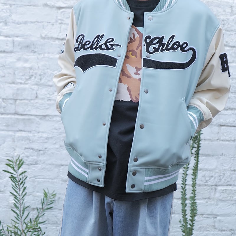 ジャケット・アウター dall clothing Leather Stadium Jumper Stadium Jacket - All Leather - | Bell&Chloe STORE