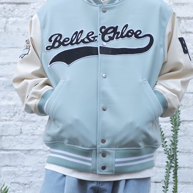 Stadium Jacket - All Leather - | Bell&Chloe STORE