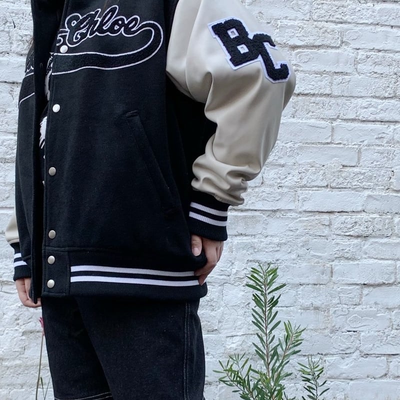 Stadium Jacket 【Black】 | Bell&Chloe STORE