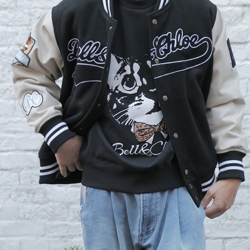 Stadium Jacket 【Black】 | Bell&Chloe STORE