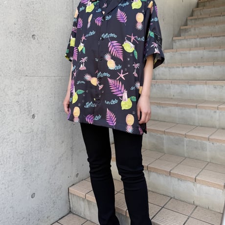 B&C Aloha Shirt 【Black】