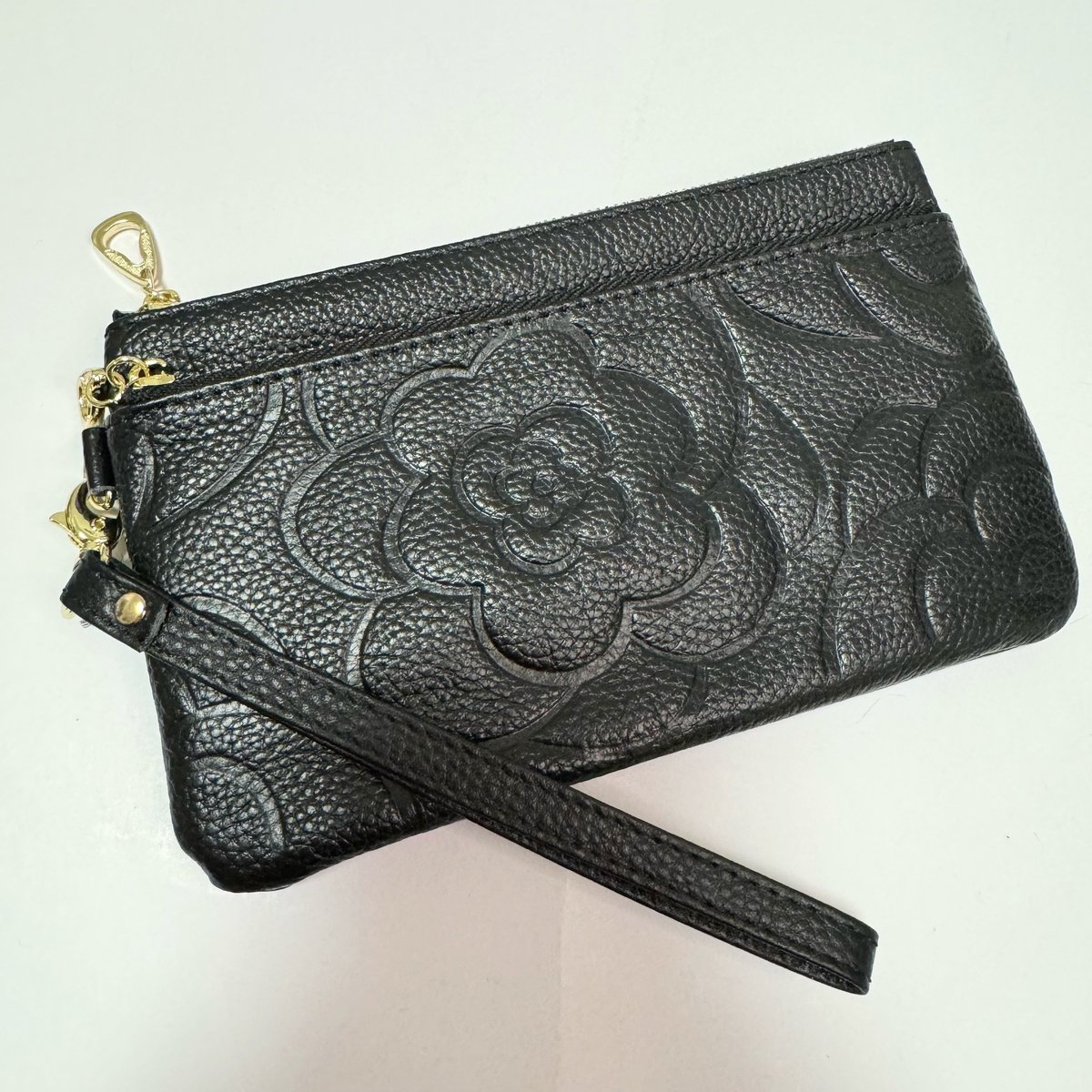 カメリアの型押し ポーチ＆お財布 | Fleur Jewel