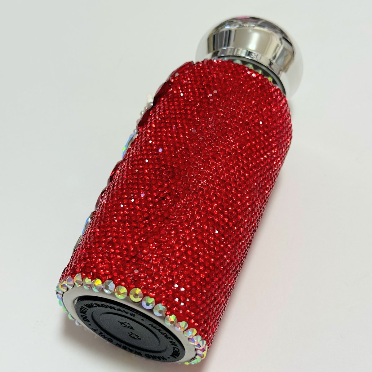 ラインストーンとお花のウォーターボトル 水筒 | Fleur Jewel