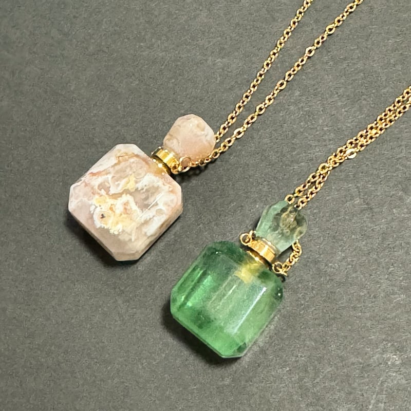 天然石の香水瓶 ボトル ネックレス | Fleur Jewel