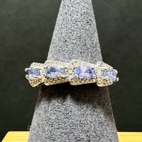 天然石 タンザナイト リング