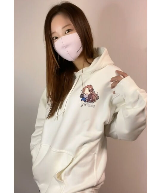 ぱんのみみ ゆきみ＆つきみ パーカー ホワイト Lサイズ メイド服