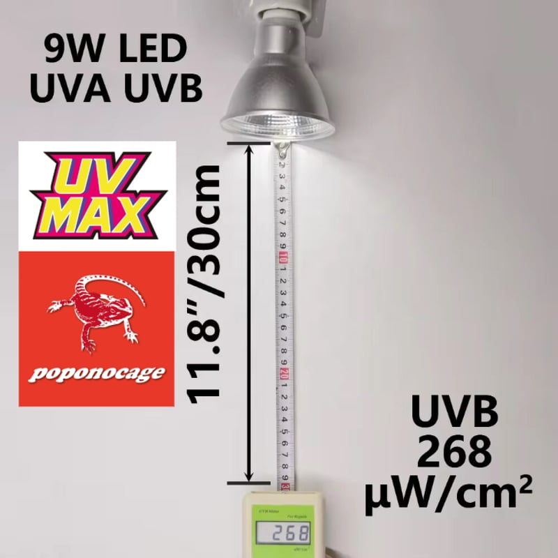 UVMAX〉 SPOT UV LED 9w UVB15.0 | ポポのケージ