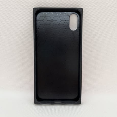 【iPhoneXS/X ケース】スクエアケース(ブルーピンク)