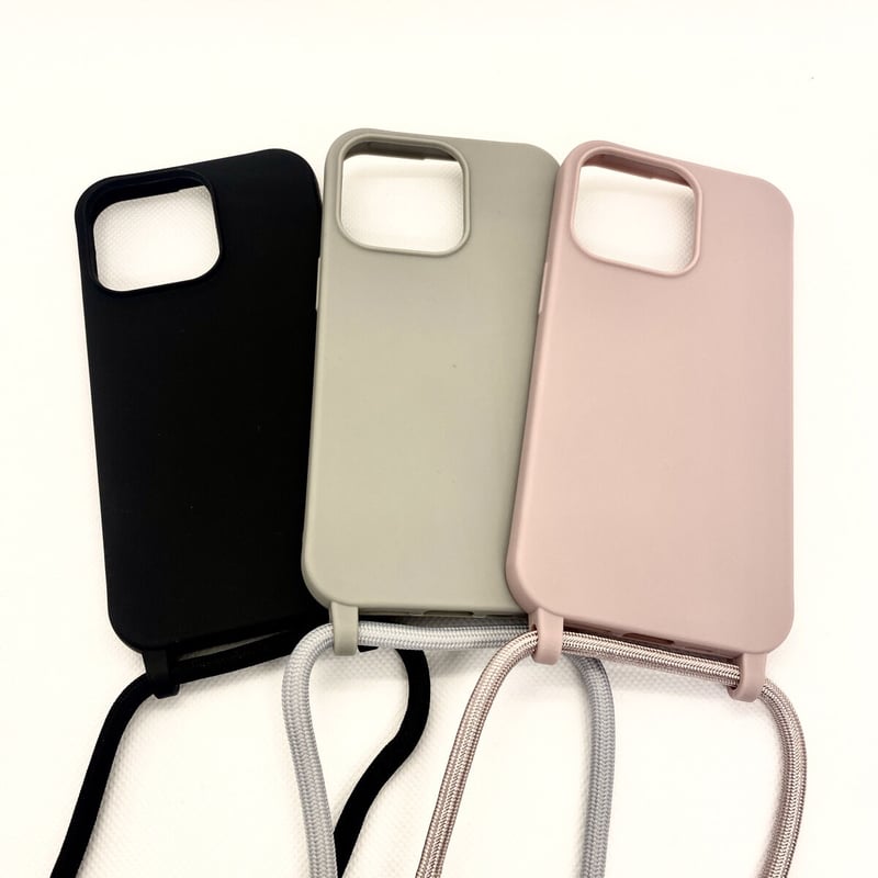 iPhone14 ケース】ショルダーシリコンケース(ピンク) | COCO