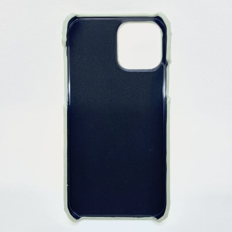 【iPhone12 ケース】くすみcrocoケース(グリーン)
