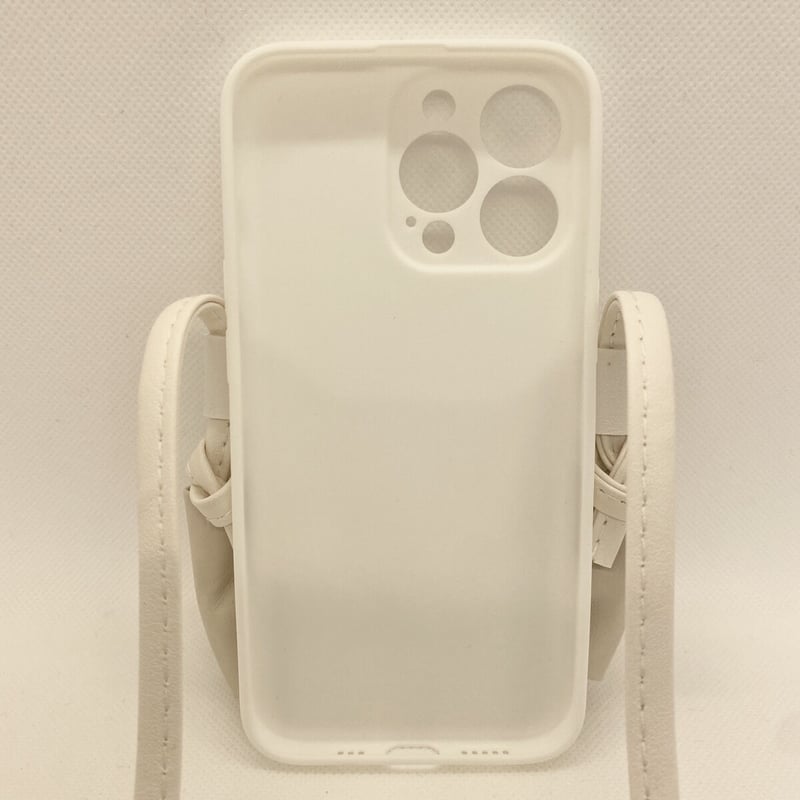 iPhoneSE(第2世代)/8/7 ケース】リボンストラップケース(ホワイト) | COCO