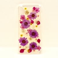 【iPhoneXS Max ケース】Pressed Flower Clear(ピンク)
