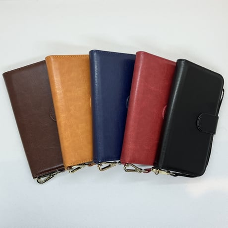 【iPhone11 Pro Max ケース】シンプル手帳ベルトケース(レッド)