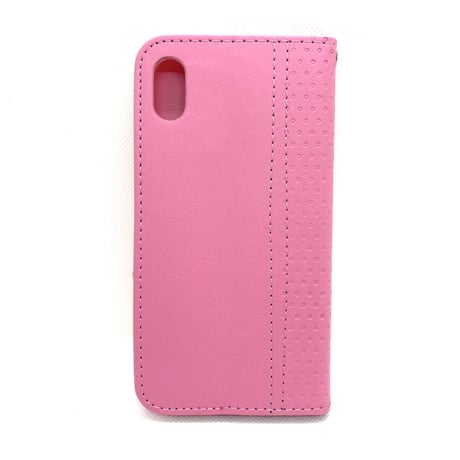 【iPhoneXS/X ケース】リボン手帳ケース(ピンク)