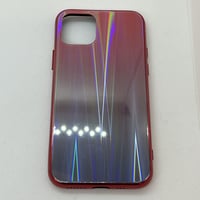 【iPhone11 Pro ケース】グラデーションガラスケース(レッド)