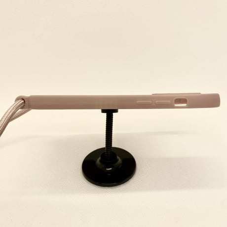 【iPhone12 ケース】ショルダーシリコンケース(ピンク)