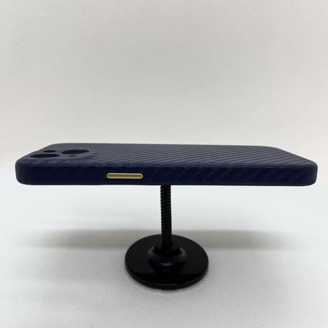 【iPhone13 Pro Max ケース】PUレザースラッシュ(ネイビー)