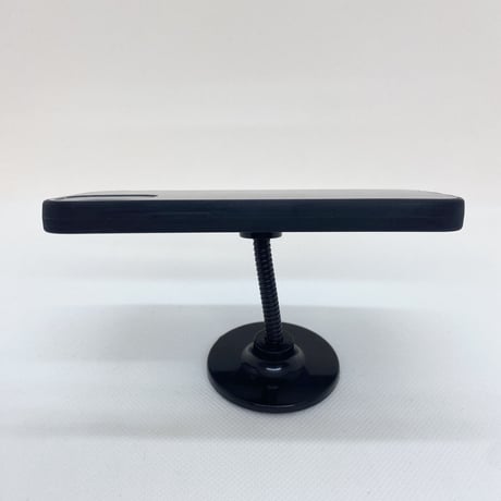 【iPhone12 mini ケース】ガラストリック背面ケース(ブラック)