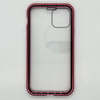 【iPhone11 Pro ケース】360度ガラスケース(レッド)
