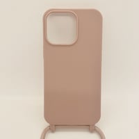 【iPhoneSE(第2世代)/8/7 ケース】ショルダーシリコンケース(ピンク)