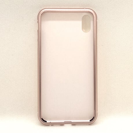 【iPhoneXS Max ケース】Shell ラウンドバンパーマグネット(ピンク)