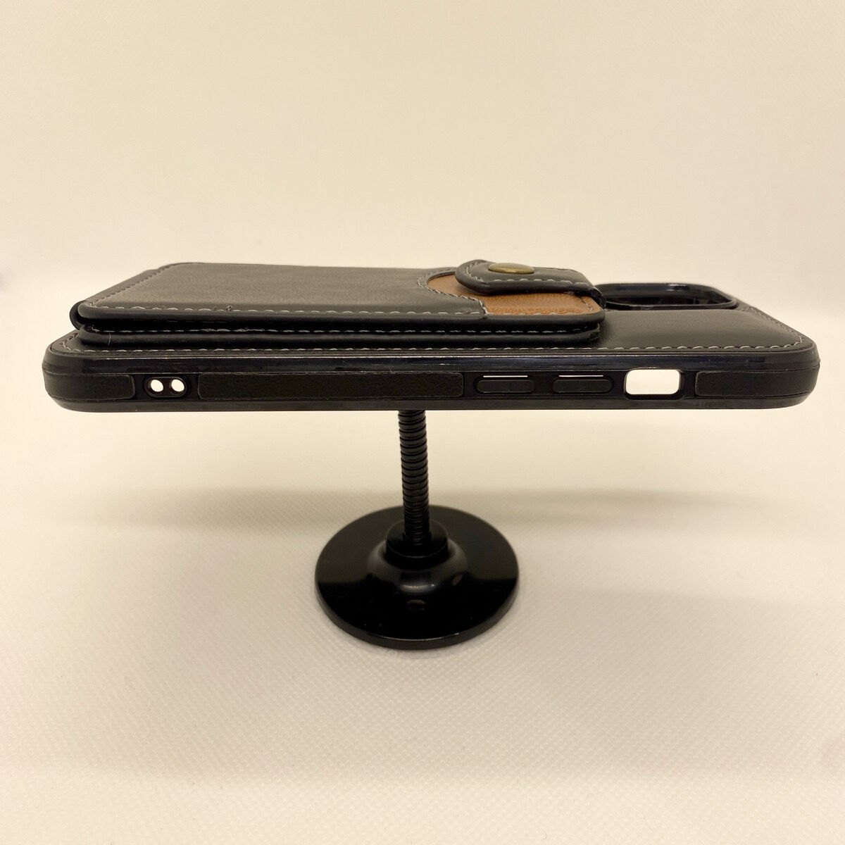 iPhone12 Pro ケース】スナップカードケース(ブラック) | COCO