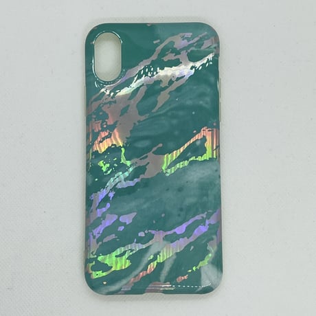 【iPhoneXS/X ケース】Metaric Marble ケース(ブルー)