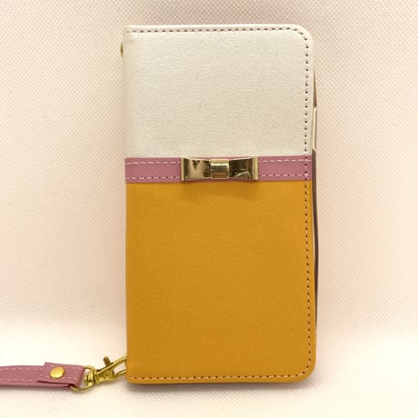 【iPhoneXS/X ケース】Ribbon Charm Case(イエロー)