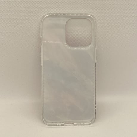 【iPhone13 ケース】背面マーブルケース(ピンクパープル)