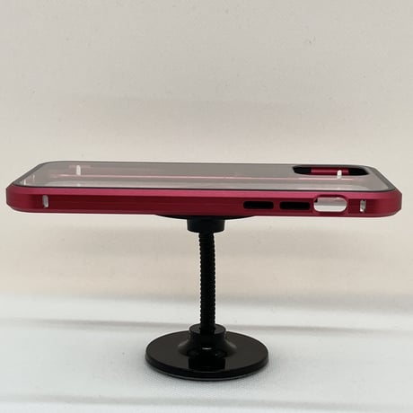 【iPhone11 Pro ケース】360度ガラスケース(レッド)