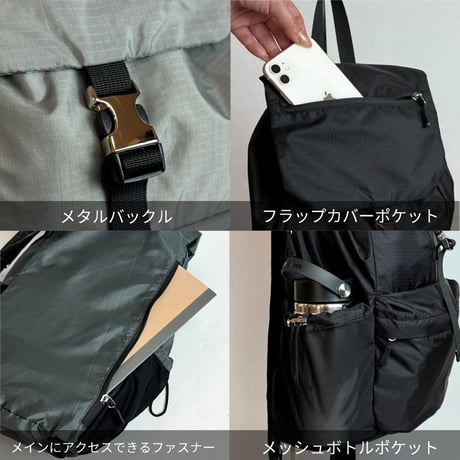 SLINGPACK スリングバッグ＆パックパックの2WAY！パッカブルなデイバッグ