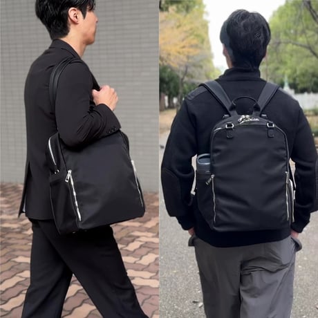 ROOF2 リュックとトートの2WAY多機能バッグ