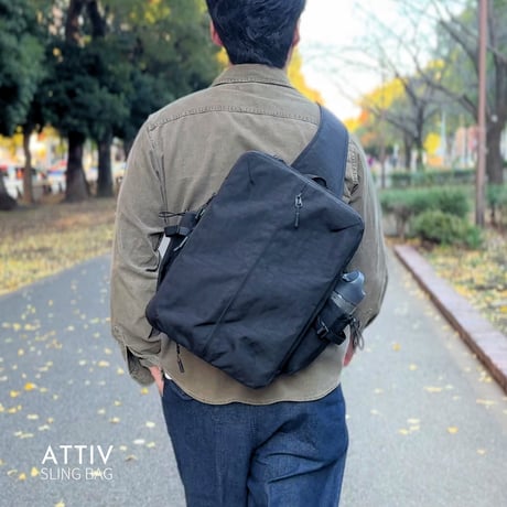 【旧モデル】ATTIV 14インチが入る6層構造！15の収納と秘密の拡張スペース！多機能スリングバッグ