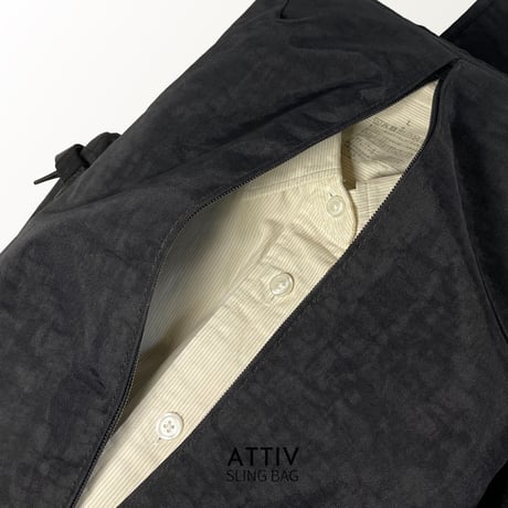 【旧モデル】ATTIV 14インチが入る6層構造！15の収納と秘密の拡張スペース！多機能スリングバッグ