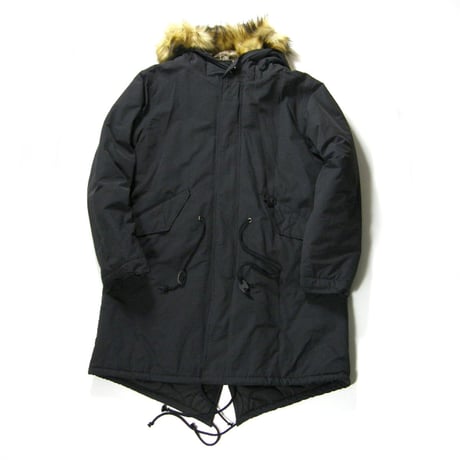 KIFFE ／ キッフェ　取り外し可能 ファー付き M-51 中綿 モッズコート ブラック ｜ 秋冬　（No.342868）