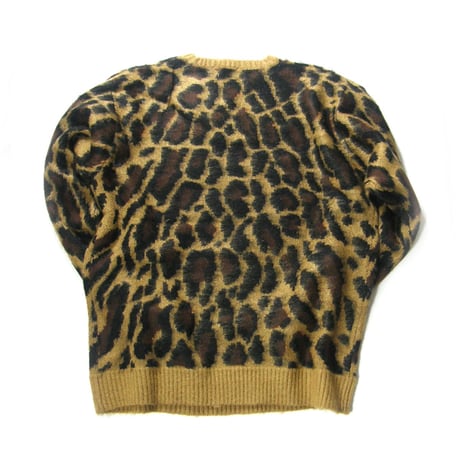 THE FOX COLLECTION by PENNEY'S ／ ザフォックス コレクション バイ ペニーズ　レオパード シャギー ニット クルーネック セーター PENNEYS ｜ 秋冬