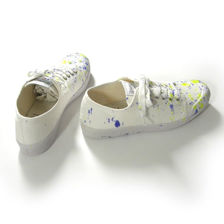 Spring Court × BEAMS LIGHTS ／ スプリングコート × ビームスライツ　G2 CANVAS スプラッシュペイント スニーカー スペイン製 42 ｜ オールシーズン