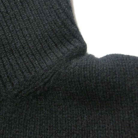 Rencontrant × SHIPS ／ レンコントラント × シップス　カシミヤ タートルネックニット 日本製 ブラック ｜ 秋冬　（No.360385）