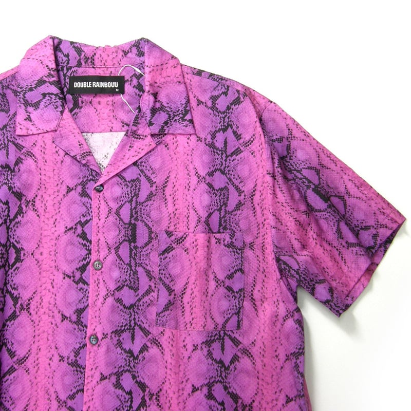 ksubi パイソン柄 蛇柄 レーヨン100% オープンカラーシャツ imgrc0096196011.jpg