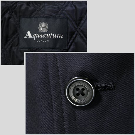 Aquascutum ／ アクアスキュータム　撥水 ライナー付 トレンチコート 日本製 取外し可 ライナーベスト コート キルトライナー ｜ 秋冬　（No.321273）
