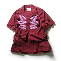 NOMA t.d. ／ ノーマティーディー　刺繍 半袖シャツ クラフトワーク オープンカラーシャツ NOMARHYTHM TEXTILE ノーマリズムテキスタイル ｜ 春夏　（No.370843）