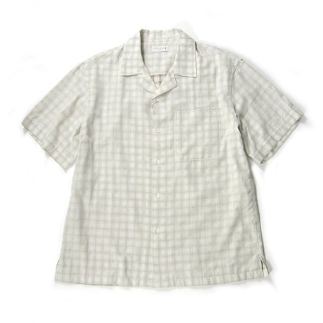 MACKINTOSH LONDON ／ マッキントッシュ ロンドン　ダブルガーゼ オープンカラーシャツ 消臭テープ 半袖シャツ オフホワイト 三陽商会 ｜ 春夏　（No.380283）