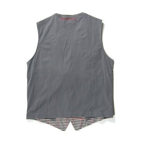 BEAMS GOLF PURPLE LABEL × Airshut ／ ビームスゴルフ パープルレーベル × エアシャット　防風 撥水 ストレッチ ベスト レッド ｜ 春 秋冬　（No.330248）