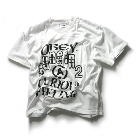 OBEY ／ オベイ　グラフィック Tシャツ メッシュ プラクティス ジャージ ホワイト ｜ オールシーズン