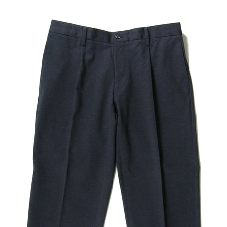 MACKINTOSH LONDON ／ マッキントッシュ ロンドン　メランジ バーズアイ ストレッチ パンツ ジャージー生地 スラックス ネイビー ビジネスカジュアル ｜ 春夏 秋