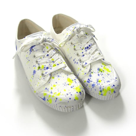 Spring Court × BEAMS LIGHTS ／ スプリングコート × ビームスライツ　G2 CANVAS スプラッシュペイント スニーカー スペイン製 42 ｜ オールシーズン