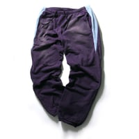 NEEDLES ／ ニードルズ　ヴィンテージ加工 ダメージ加工 スウェットパンツ 日本製 パープル 水色 ｜ オールシーズン　（No.380028）